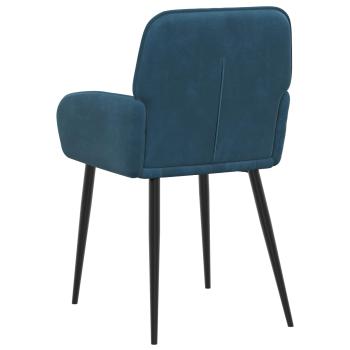 Esszimmerstühle 6 Stk. Samt Blau 57 x 50 x 85 cm