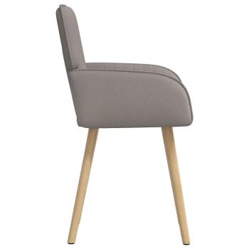 Esszimmerstühle 4 Stk. Stoff Taupe 56,5 x 50 x 87,5 cm