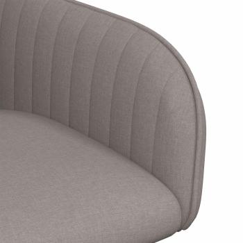 Esszimmerstühle 6 Stk. Stoff Taupe 56,5 x 50 x 87,5 cm