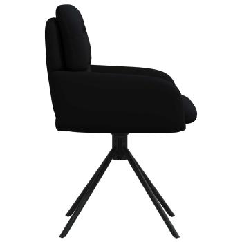 Drehstuhl Esszimmer 4 Stk. Kunstleder Schwarz 59 x 59,5 x 90 cm