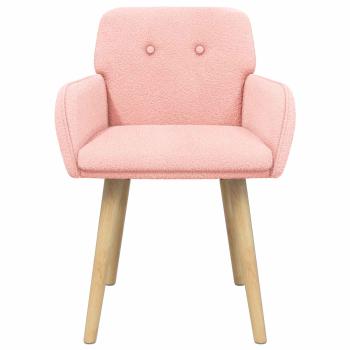 Esszimmerstühle 4 Stk. Bouclé Rosa 59 x 57 x 85 cm