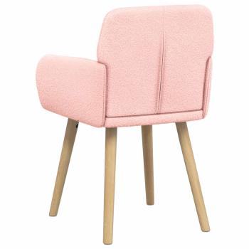 Esszimmerstühle 4 Stk. Bouclé Rosa 59 x 57 x 85 cm