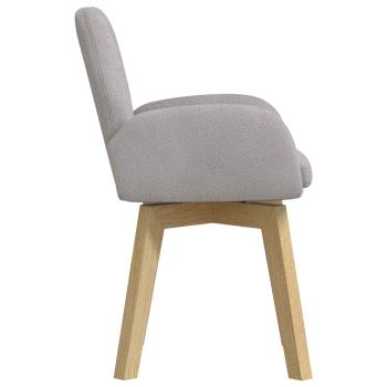 Drehstuhl Esszimmer 4 stk. Bouclé Hellgrau 54 x 58 x 87 cm