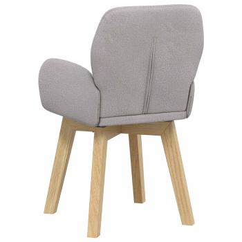 Drehstuhl Esszimmer 4 stk. Bouclé Hellgrau 54 x 58 x 87 cm