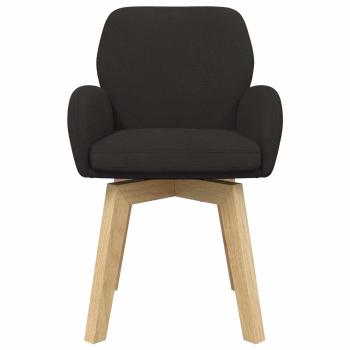 Drehstuhl Esszimmer 4 Stk. Bouclé Schwarz 54 x 58 x 87 cm