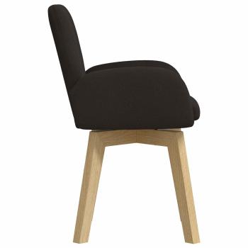Drehstuhl Esszimmer 4 Stk. Bouclé Schwarz 54 x 58 x 87 cm