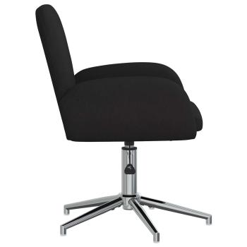 Bürostühle 2 Stk. 54 x 58 x 90 cm Schwarz Stoff