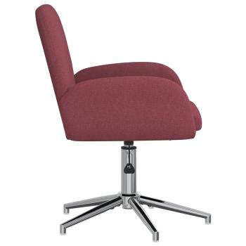 Bürostühle 2 Stk. 54 x 58 x 90 cm Weinrot Stoff