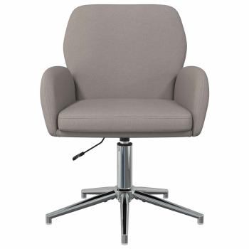 Bürostühle 2 Stk. 54 x 58 x 90 cm Taupe Stoff