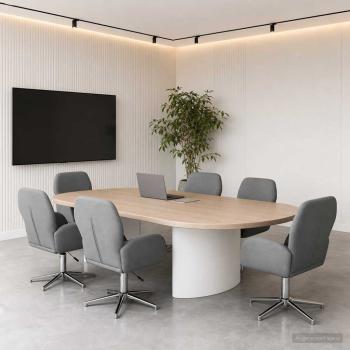 ARDEBO.de - Bürostühle 6 Stk. 54 x 58 x 90 cm Dunkelgrau Stoff