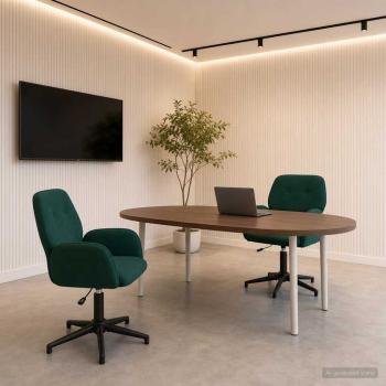 ARDEBO.de - Bürostühle 2 Stk. 54 x 55 x 90 cm Dunkelgrün Samt