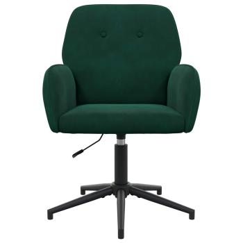 Bürostühle 2 Stk. 54 x 55 x 90 cm Dunkelgrün Samt