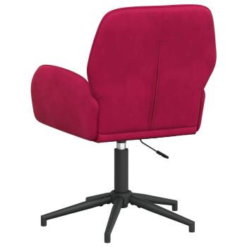 Bürostühle 2 Stk. 54 x 55 x 90 cm Weinrot Samt