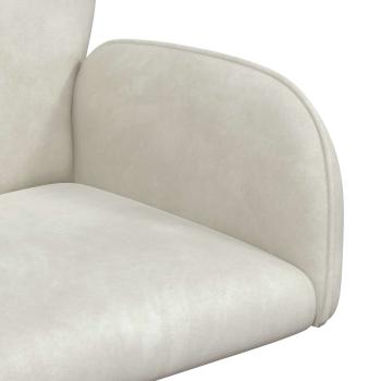 Drehstühle 2 Stk. 54 x 55 x 90 cm Creme Samt