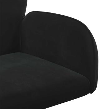 Bürostühle 4 Stk. 54 x 55 x 90 cm Schwarz Samt