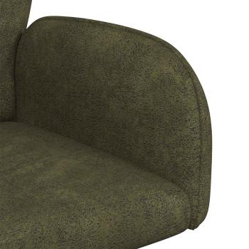 Drehstuhl Esszimmer 4 Stk. Kunstwildleder Olivegrün