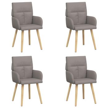 Esszimmerstühle 4 Stk. Stoff Taupe 60 x 56 x 96 cm