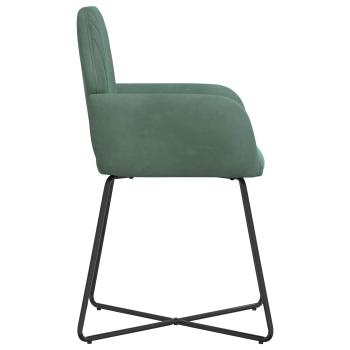 Esszimmerstühle 4 Stk. Samt Meergrün 55 x 50 x 84 cm