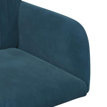 Esszimmerstühle 6 Stk. Samt Blau 55 x 50 x 84 cm