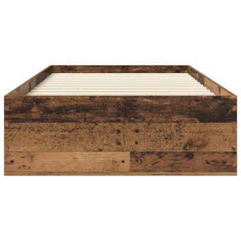 Bettrahmen mit Schubladen mit Speicher Altholz Holzwerkstoff