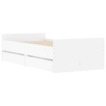 Bettrahmen Weiß Holzwerkstoff