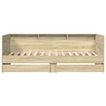 Tagesbett mit Schubladen mit Regal Sonoma-Eiche Holzwerkstoff