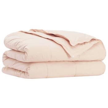 Bettwäsche-Set Beige 135 x 200 cm Baumwolle, Kapok, Polyester