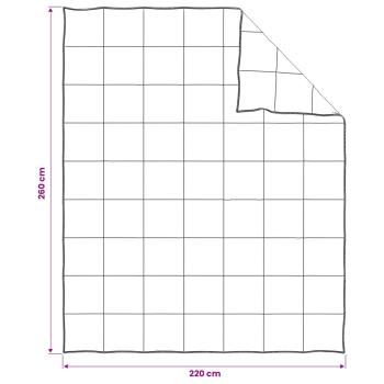 Bettwäsche-Set 2 Stk. 220 x 260 cm Sommer 150 gsm Bambusfaser