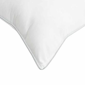 Bettwäsche-Set mit Kissen Weiß 200 x 220 cm Polyester, Bambus