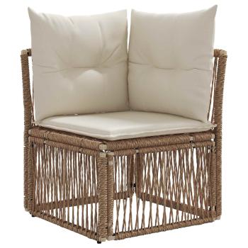 Gartensofa-set 13 Stk. Beige Poly-Rattan