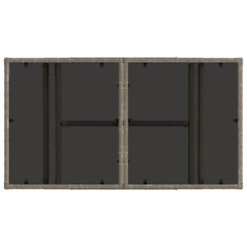 Gartensofa-set 13 Stk. Grau Poly-Rattan