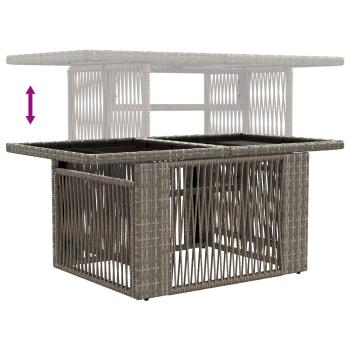 Gartensofa-set 13 Stk. Grau Poly-Rattan