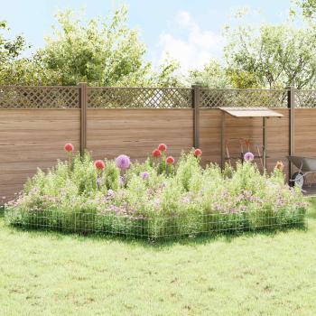 Gartenzaun mit Pfählen 48 stk. 115 x 30 cm Verzinkter Stahl