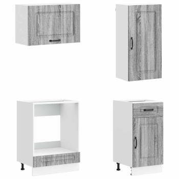 Kücheneinheit KALMAR 8 stk. Grau Sonoma Holzwerkstoff