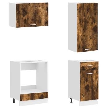 Kücheneinheit LYON 8 stk. Geräucherte Eiche Holzwerkstoff