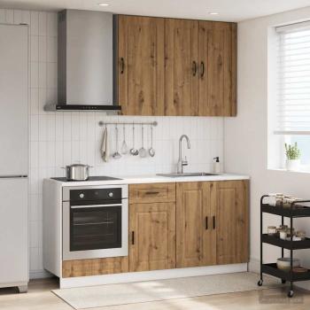ARDEBO.de - Kücheneinheit PORTO 5 stk. Artisan-Eiche Holzwerkstoff
