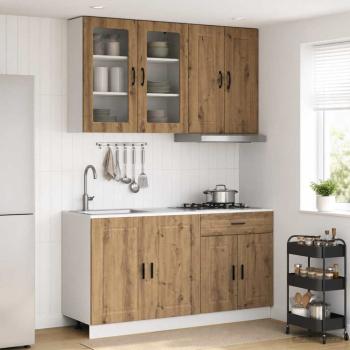 ARDEBO.de - Kücheneinheit PORTO 4 stk. Artisan-Eiche Holzwerkstoff