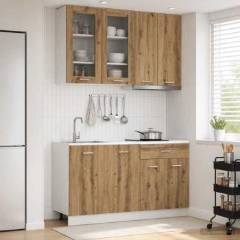ARDEBO.de - Kücheneinheit LYON 4 stk. Artisan-Eiche Holzwerkstoff