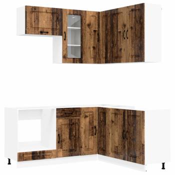 Kücheneinheit KALMAR 8 stk. Altholz Holzwerkstoff