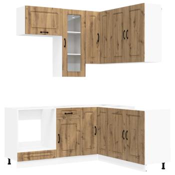 K?cheneinheit KALMAR 8 stk. Artisan-Eiche Holzwerkstoff