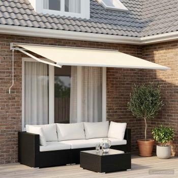 ARDEBO.de - Markisenersatzstoff Creme 300 x 250 cm Polyester