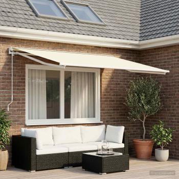 ARDEBO.de - Markisenersatzstoff Creme 600 x 300 cm Polyester