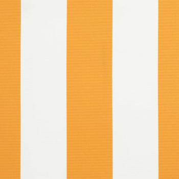 Markisenersatzstoff Gelb und Weiß 300 x 250 cm Polyester