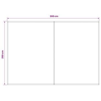 Markisenersatzstoff Gelb und Weiß 300 x 250 cm Polyester