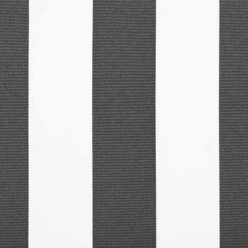 Markisenersatzstoff Anthrazit und Weiß 500 x 300 cm Polyester