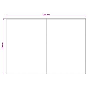 Markisenersatzstoff Mehrfarbig 500 x 350 cm Polyester