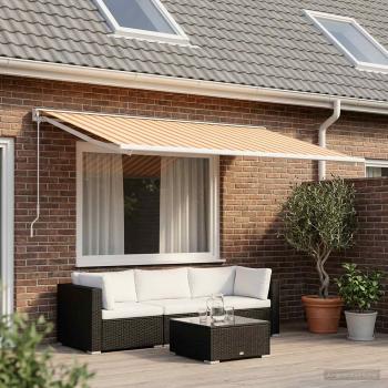 ARDEBO.de - Markisenersatzstoff Mehrfarbig 600 x 300 cm Polyester