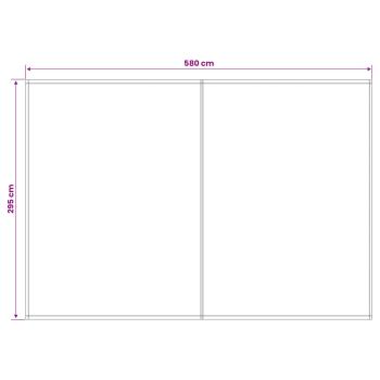 Markisenersatzstoff Mehrfarbig 600 x 300 cm Polyester