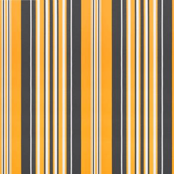 Markisenersatzstoff Orange und Schwarz 400 x 350 cm Polyester