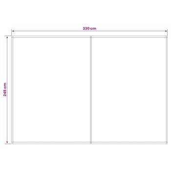 Markisenersatzstoff Weiß 350 x 250 cm Polyester